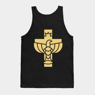 The cross of Jesus and the dove - a symbol of the Holy Spirit Tank Top